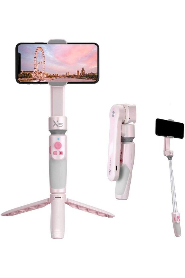 Smooth Xs Akıllı Telefonlar Için Gimbal Görüntü Sabitleyici Pembe ( Tripod Çanta Dahil ) - 1