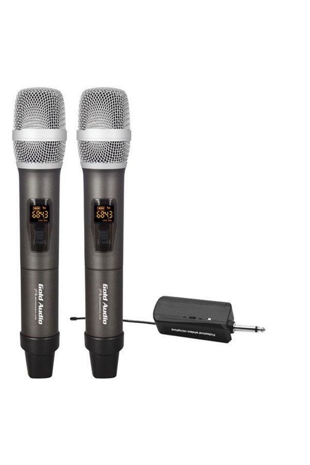 GX-832EE Uhf Çift El Wireless Telsiz Mikrofon - 1