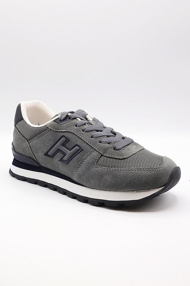 Women's Gray Navy Blue Sports Shoes 19250-g