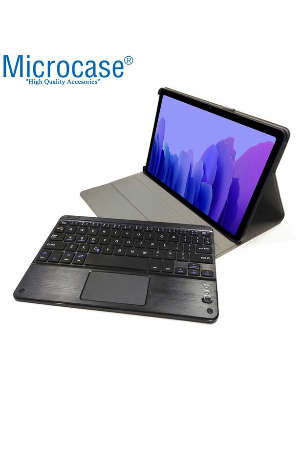 Samsung Galaxy Tab A7 T500 T505 T507 10.4 Bluetooth Klavye + Touchpad Standlı Kılıf - Bkk2 - 5
