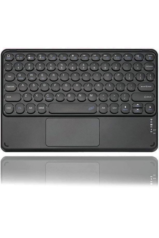 Tüm Cihazlara Uyumlu Touchpad Akıllı Dokunmatik Ekranlı Kablosuz Bluetooth Klavye (ios-android-win) - 2