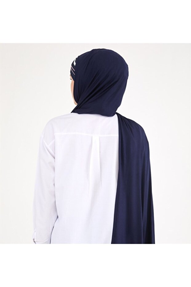 Polosko Şal Lacivert - 2