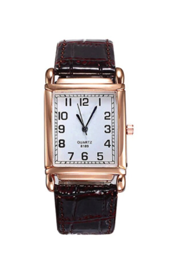 Brown Quadrilateral Vintage&Retro Clock