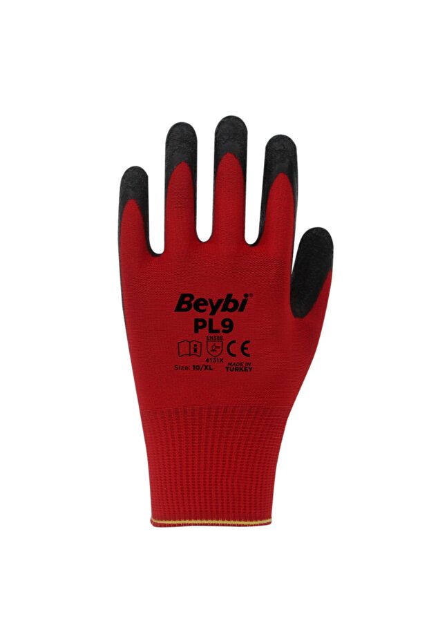 Pl9 Tırtıklı Nitril Örme Iş Eldiveni No:10 "60 Çift" - 2