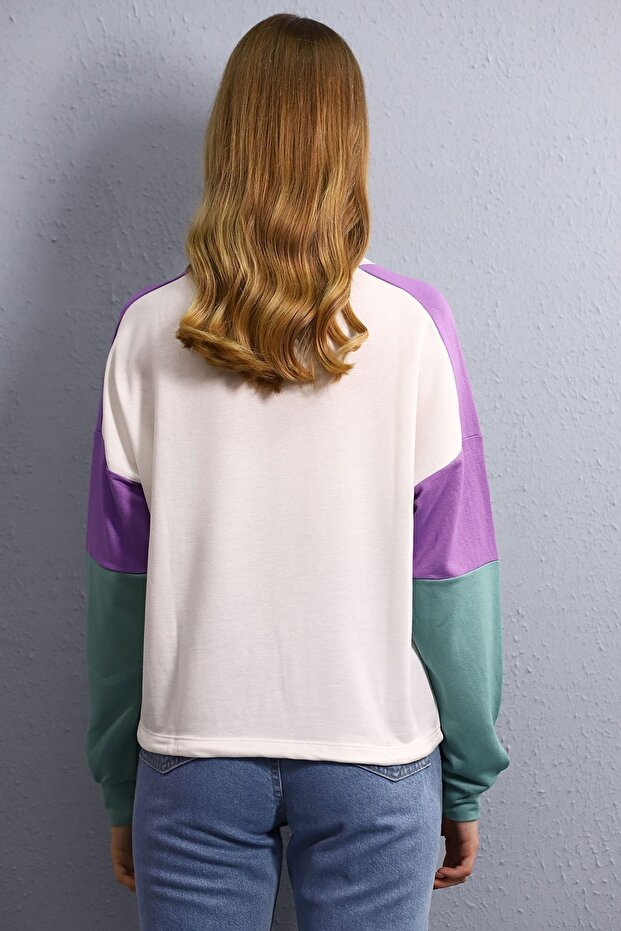 Hooded Patterned Sweat - 4