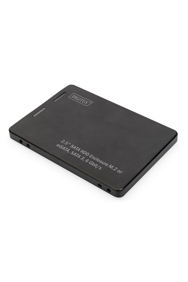 Digitus 2,5" Sata Hdd Enclosure M.2 Or Msata Sata 3 6 Gbit/s, Write Speed Up To 520 Mb/s - 1