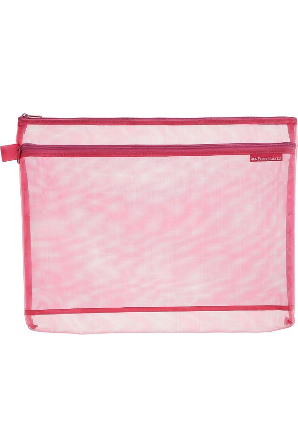 Mesh Dosya A4 Çift Cep, Pembe - 1