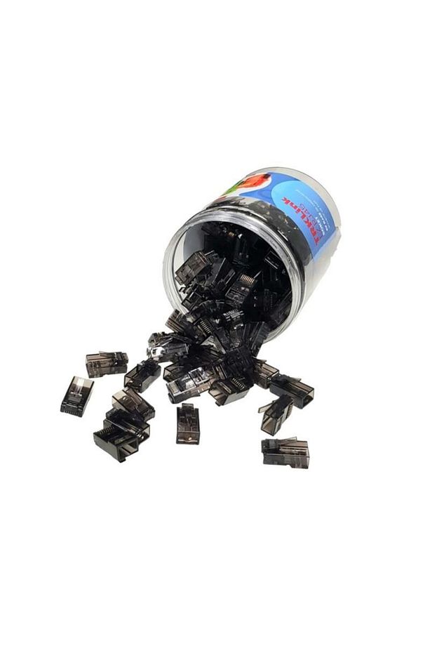 TRKLink EZ RJ45 CAT6 Konnektör Siyah 100Adet - 3