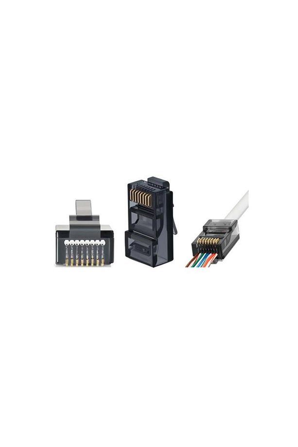 TRKLink EZ RJ45 CAT6 Konnektör Siyah 100Adet - 2