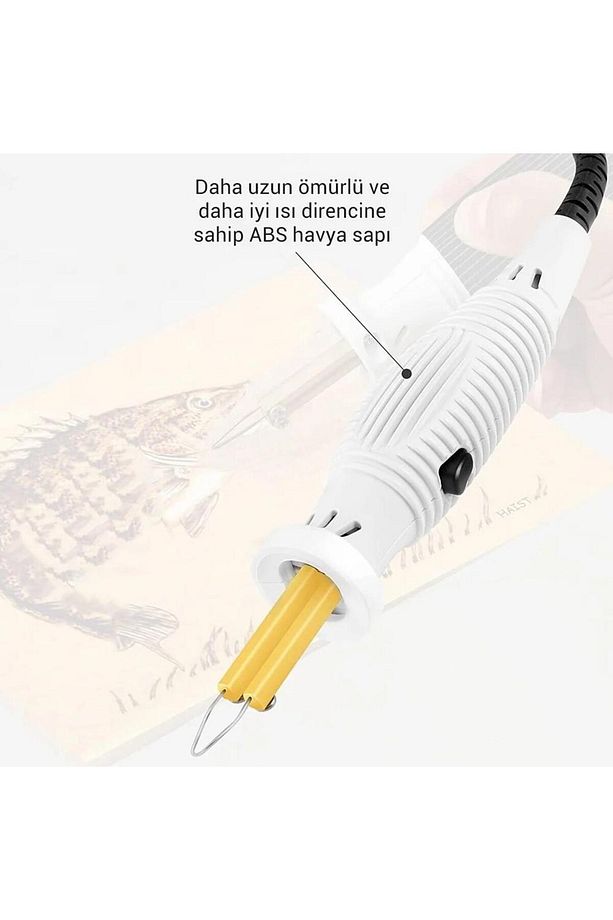 Zd-8905 New Isı Ayarlı Ahşap Yakma Makinası 4xgölgeleme Uçlu Set Tel Fırça - 4