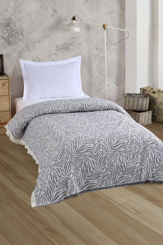 Tek Kişilik Yatak Örtüsü 160x210 Antrasit - 1