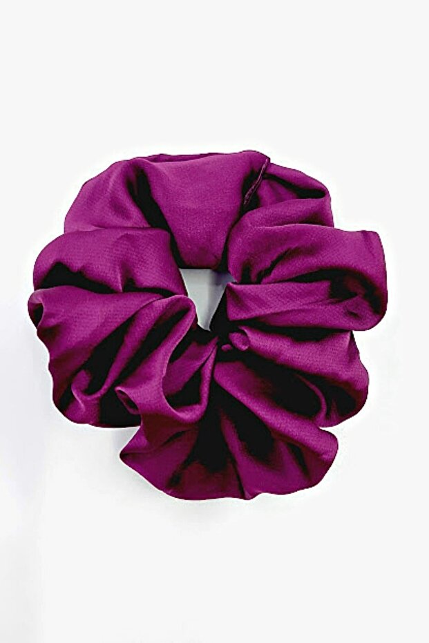 Plum Women's Xl Luxury Satin Simit Elastic Buckle
