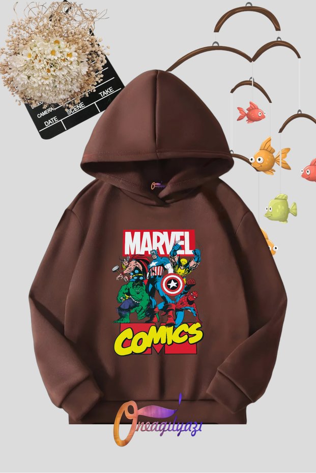 Printed Hooded Children's Sweatshirt