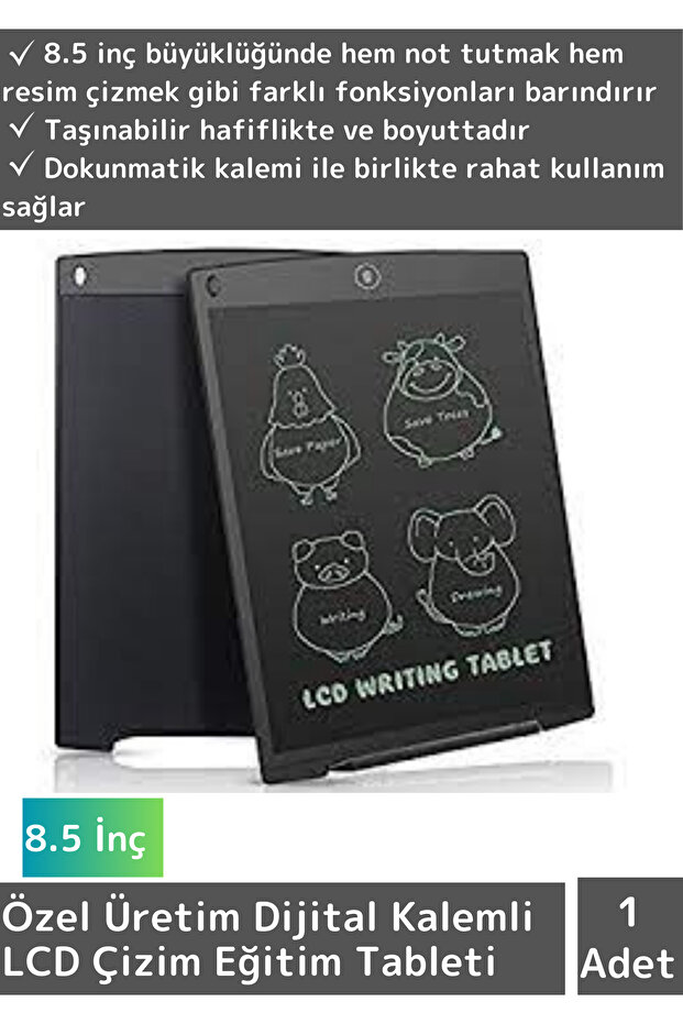 Special Production Long Life Lcd Digital Pen Children's Drawing Education Tablet Note Painting 8.5 Inch Tablet