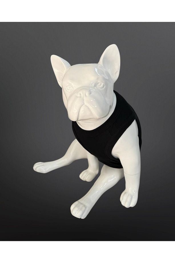 Kedi & Köpek Kıyafeti Elbiseleri Atlet - The Mascots Baskılı Siyah Atlet - 3
