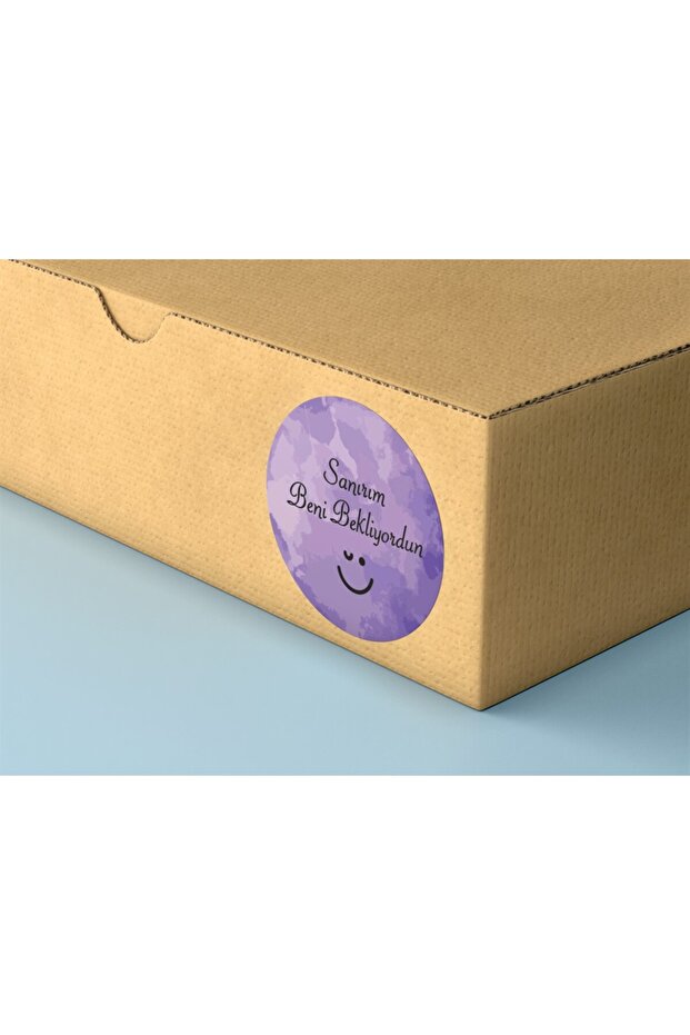 Coated Sticker 4x4 Cm 48 Pieces -I Think You Were Waiting for Me-