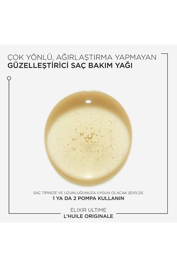 Elixir Ultime L'Huile Originale yeni Saç Yağı 30 ml sevgiligülker37 - 3