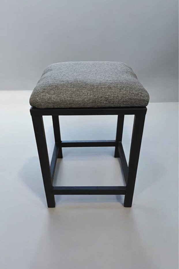 Tekli Puf Gri 35x35 cm - 1