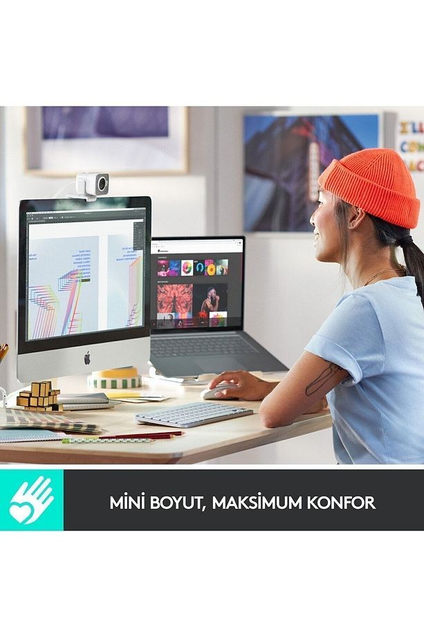 MX Keys Mini Mac İçin Minimalist Kablosuz Aydınlatmalı İngilizce Q Klavye - Beyaz - 5