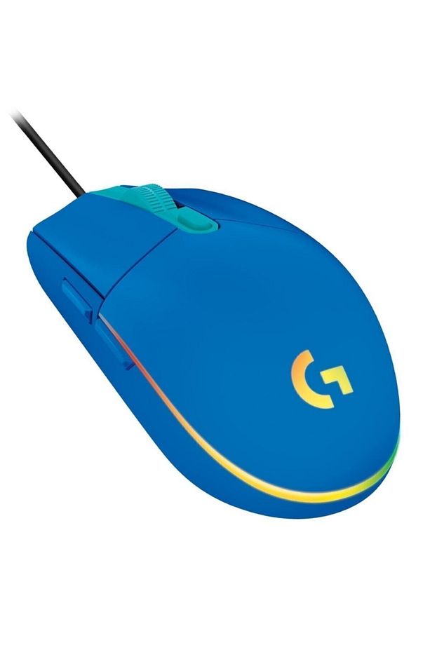 G G102 LIGHTSYNC RGB Aydınlatmalı 8.000 DPI Kablolu Oyuncu Mouse - Mavi - 1