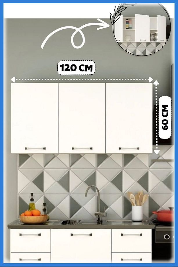 120Cm Panovit Mini Üst Modül Mutfak - 1