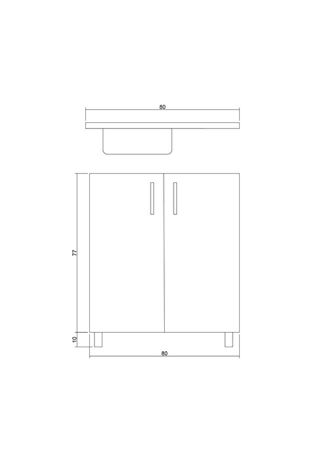 Camole 80 Cm Evyeli Alt Modül - 6