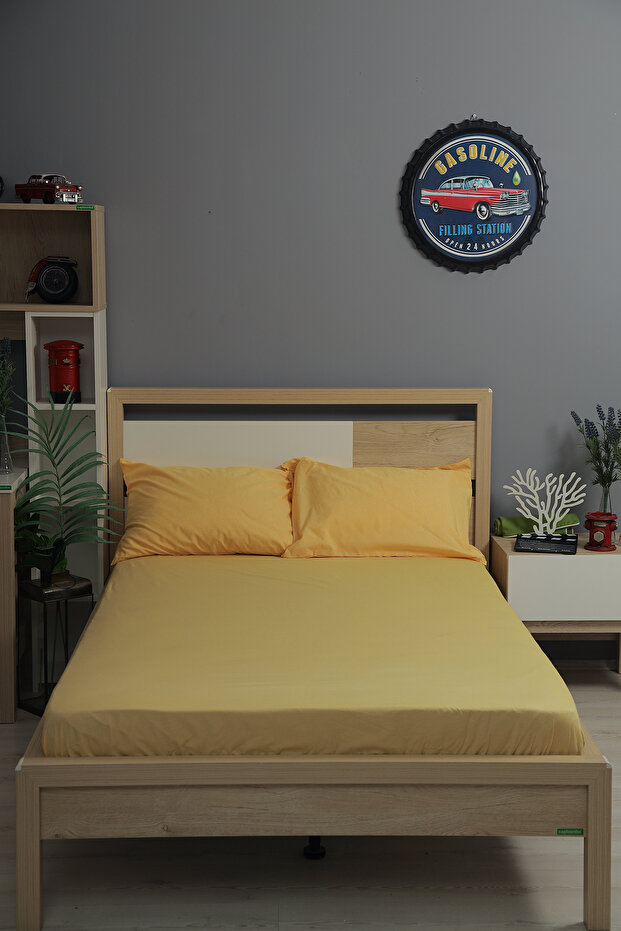 طقم ملاءة سرير مطاطية (غطاء وسادة + ملاءة سرير) - 2