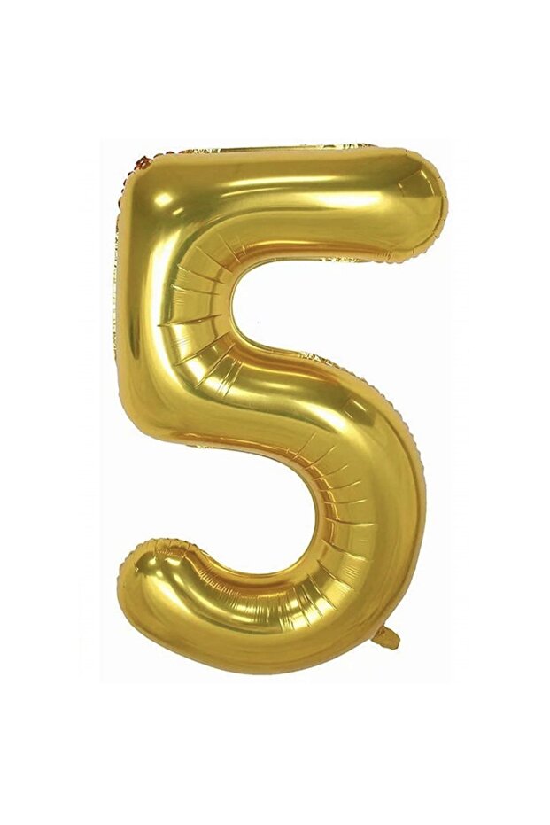 Gold Number Foil Balloon