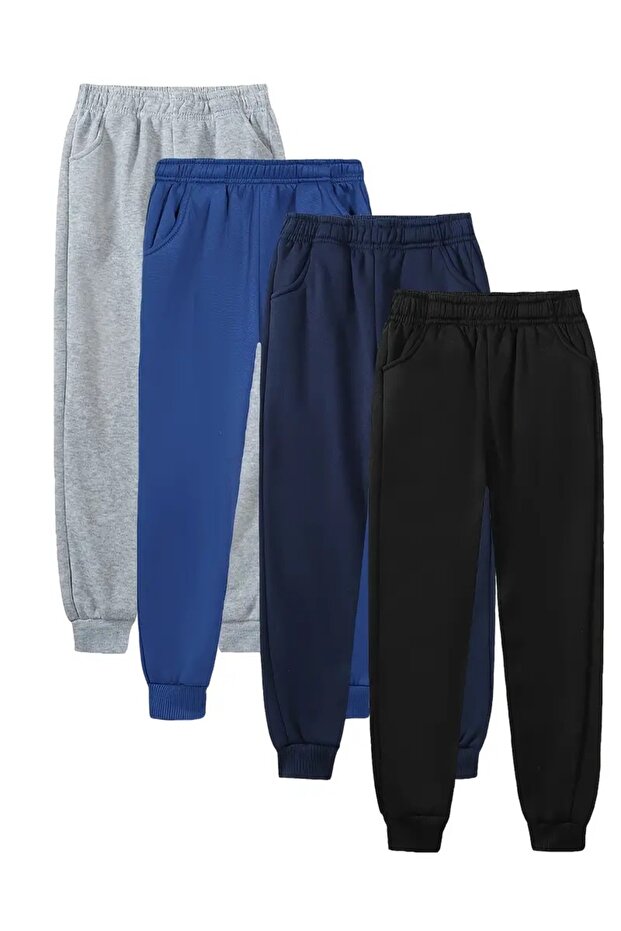 4 Pieces Unisex Children's Sweatpants