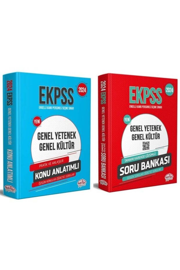 Editör 2024 EKPSS Konu ve Soru Seti Editör Yayınları - 2