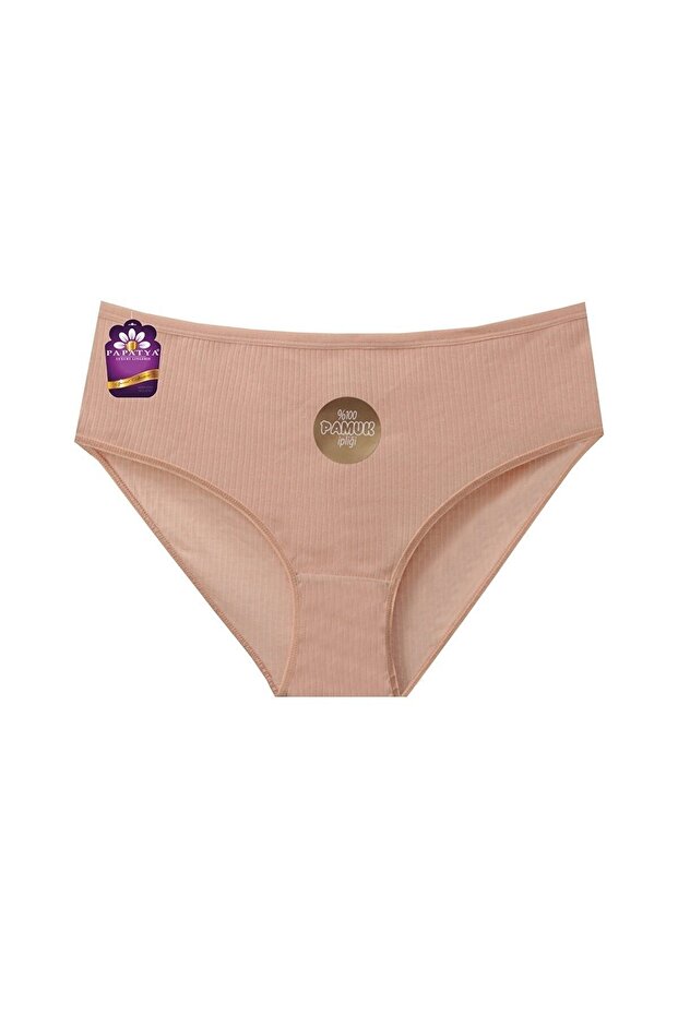 Corded Cotton Basic Panties Slip 6 Pack - 4