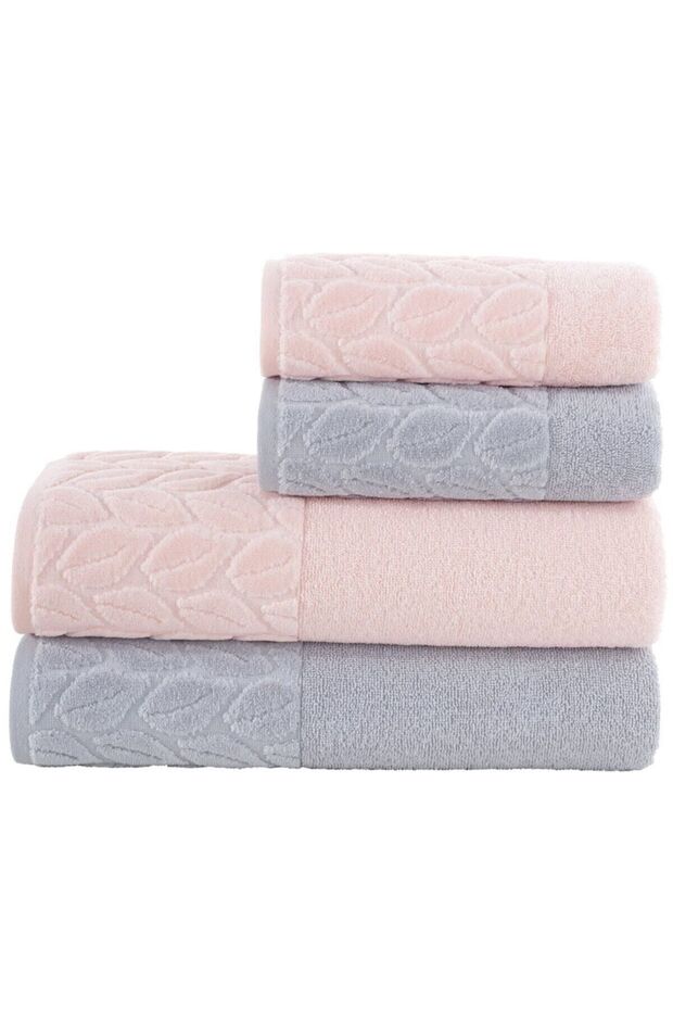 Hazal Banyo Havlu Seti - 4 Parça - Eltex Home Collectıon - 1