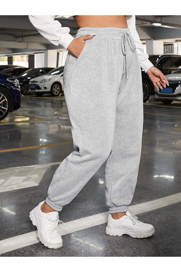 Yüksek Belli Jogger Yazlık Eşofman Altı - 6