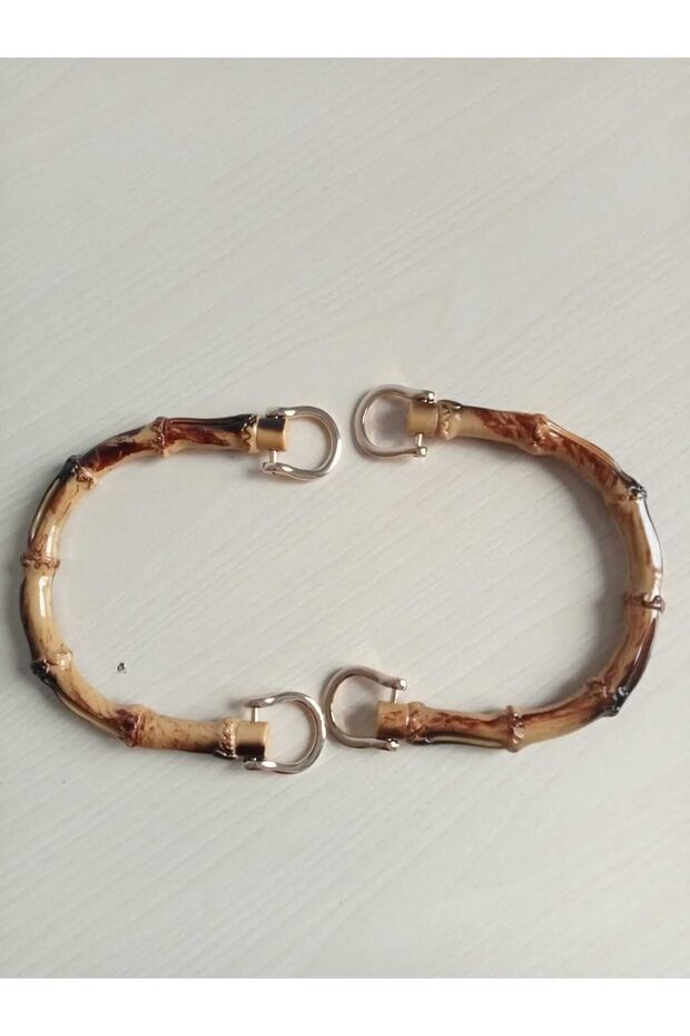 İthal Bambu Görünümlü Çanta Sapı - 3