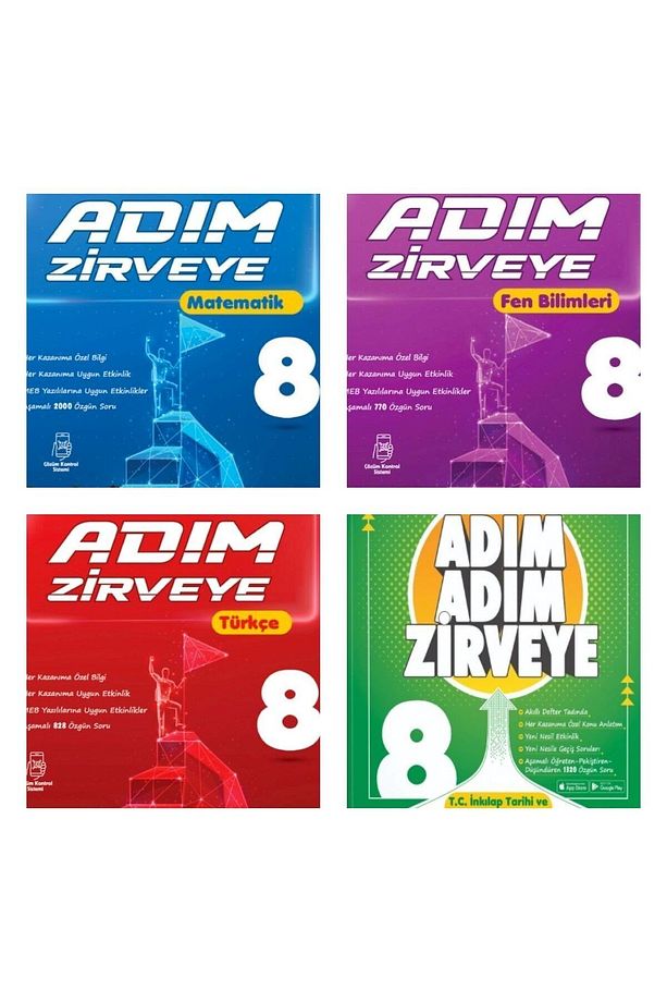 Newton yayınları 8.sınıf  Adım Adım Zirveye Matematik Fen Türkçe İnkılap Tarihi  (Yeni) - 1