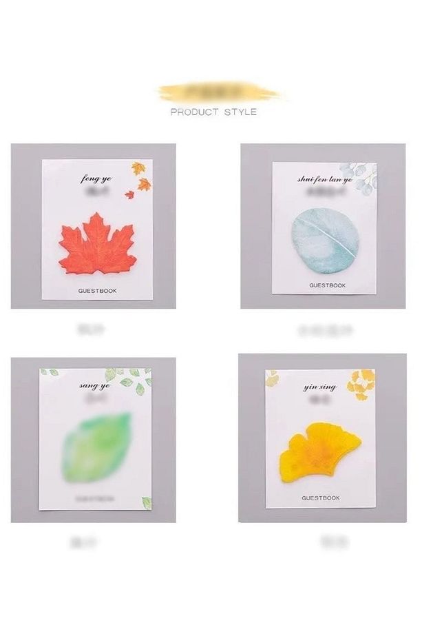 Yapışkanlı Not Kağıdı-yellow Autumn/30 Yapraklı - 3