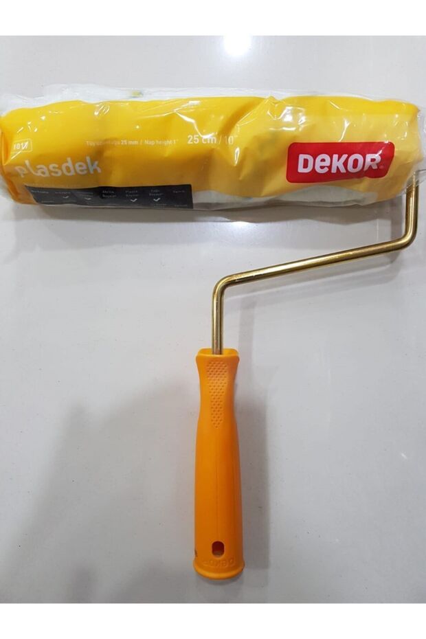 25cm Yellow Plastic Interior Roller