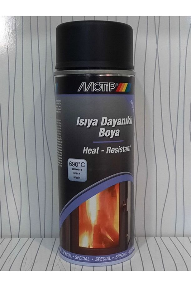 Isıya Dayanıklı Siyah Sprey Boya 400 ml 690°c - 1