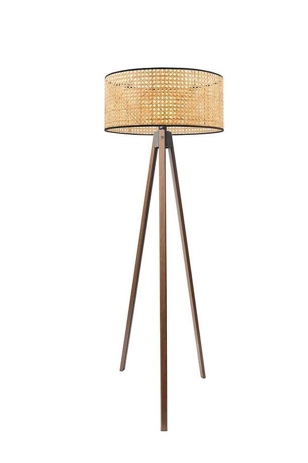 Hazeran Rattan Ahşap Ayak Tripod Exclusive Lambader Ayd-3682 - 2