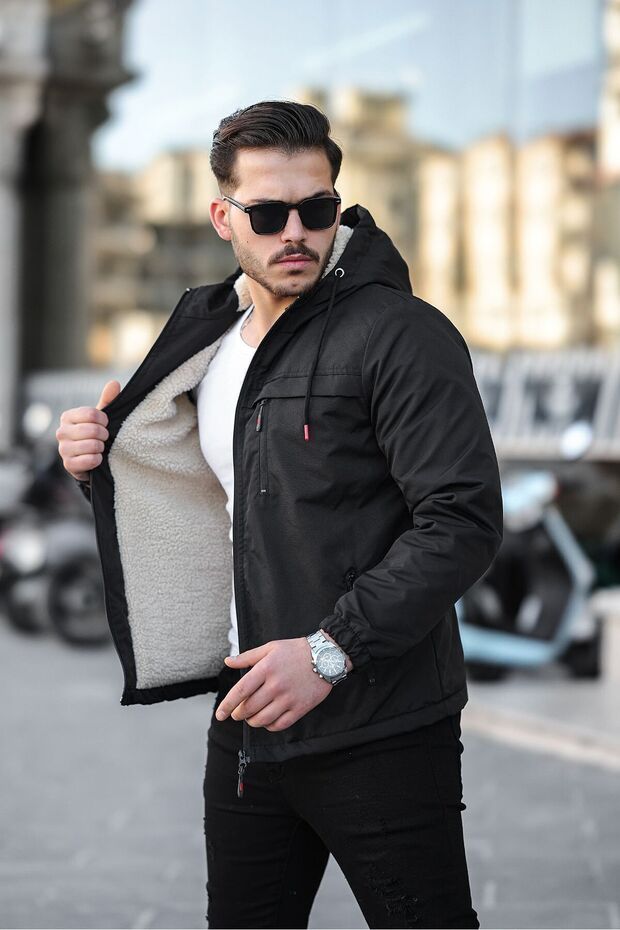 Men's Cold and Windproof Fur Coat Jacket - 1