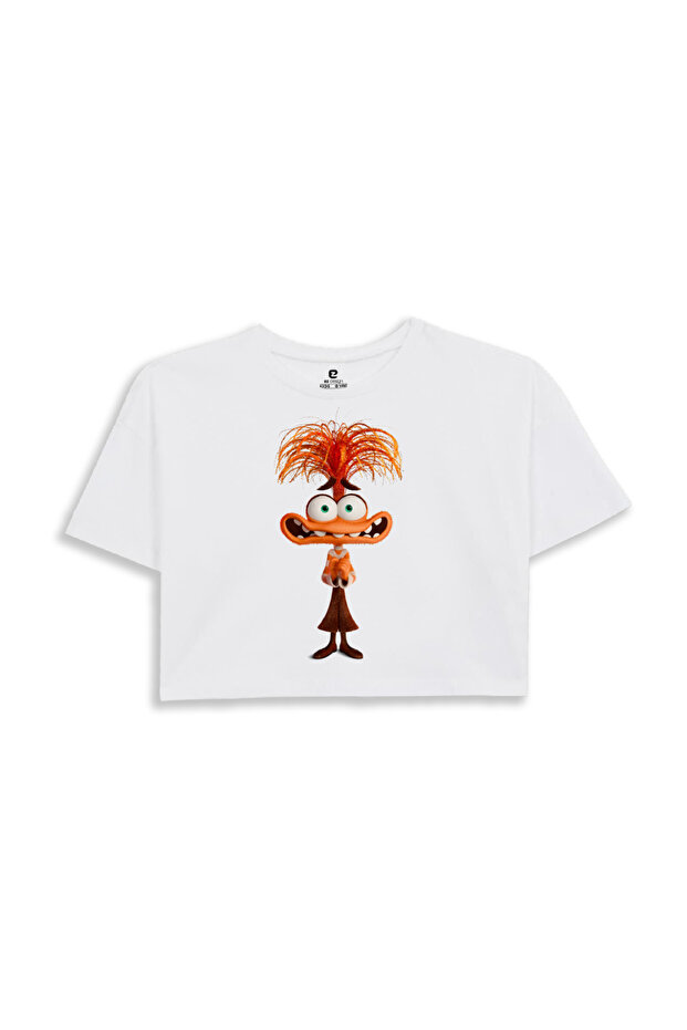 Reverse Face Printed Crop Tshirt - 2