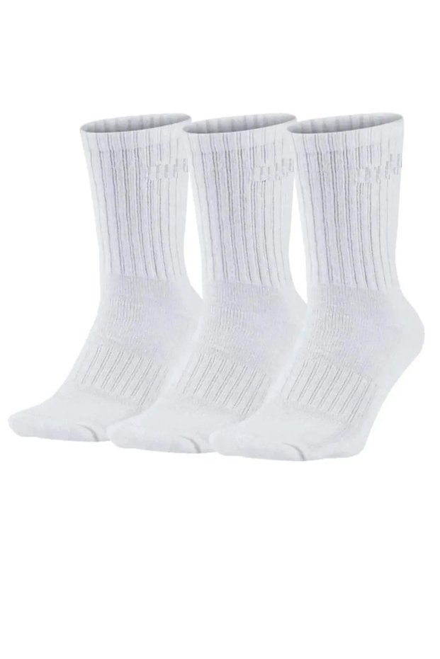 Set of 3 White Sports Socks