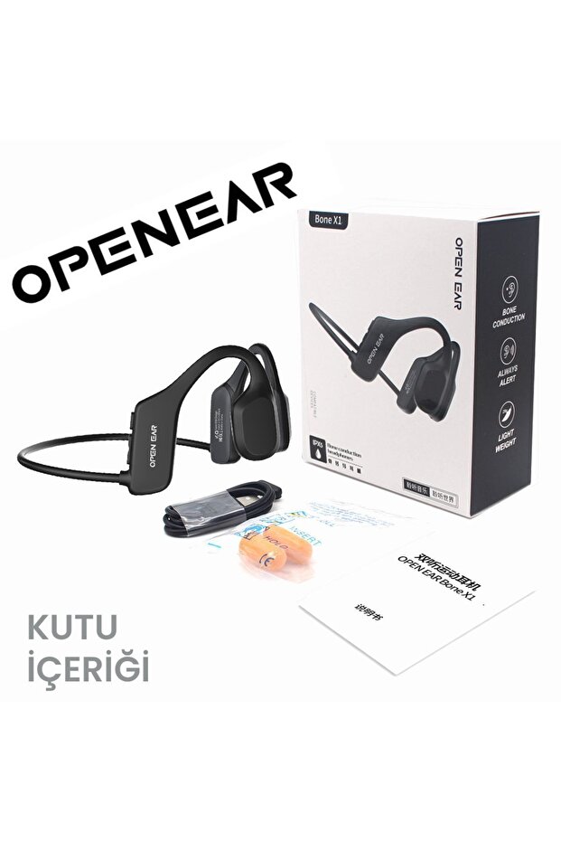 Bone X1 Kemik İletimli Bluetooth Kulaklık Siyah - 5