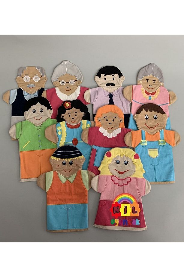 Aile El Kukla Seti Ve Aile Parmak Kukla Seti (20PARÇA) - 2