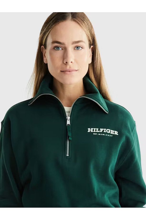 REG MONOTYPE FLCK 1/2ZIP SWTSHRT - 3