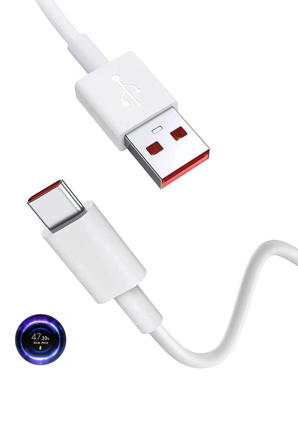 Tecno Camon 19 Pro Uyumlu 33W Süper Hızlı Şarj Aleti Seti Şarj Adaptörü ve Usb to Type-c Kablo - 4