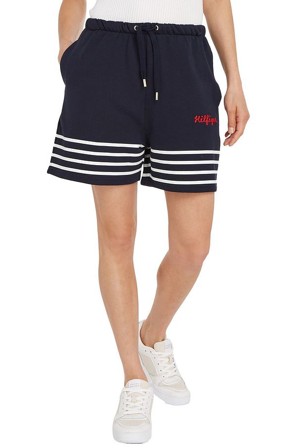 REG STRIPE EMB P/TERRY SHORTS - 2