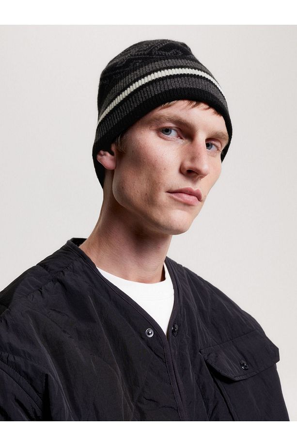 TH MONOGRAM AOP BEANIE - 1