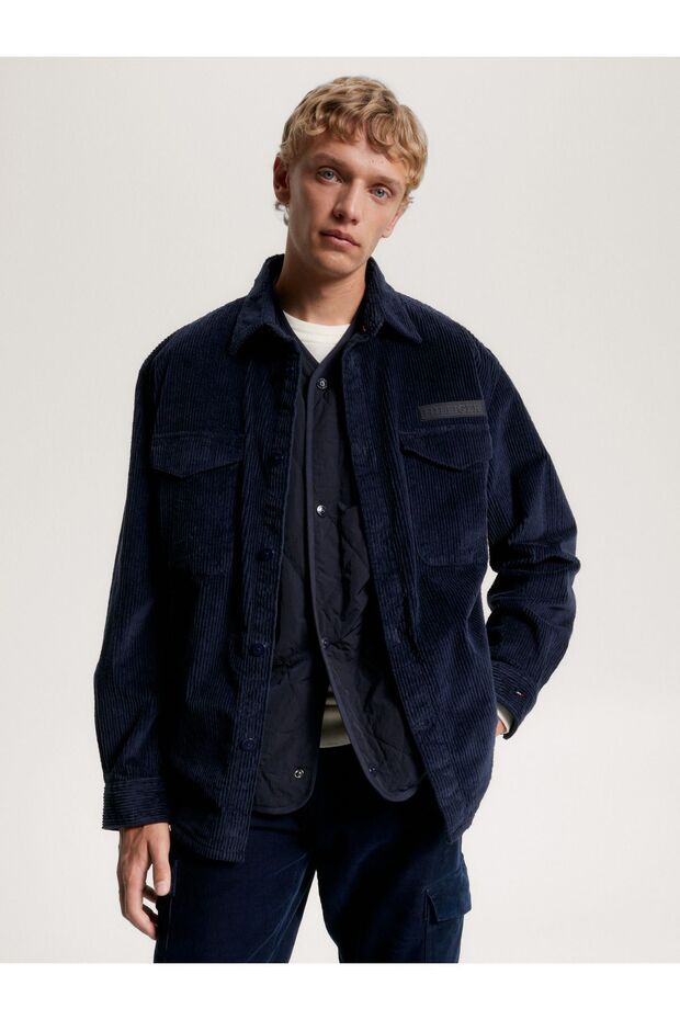 CORDUROY SOLID OVERSHIRT - 6