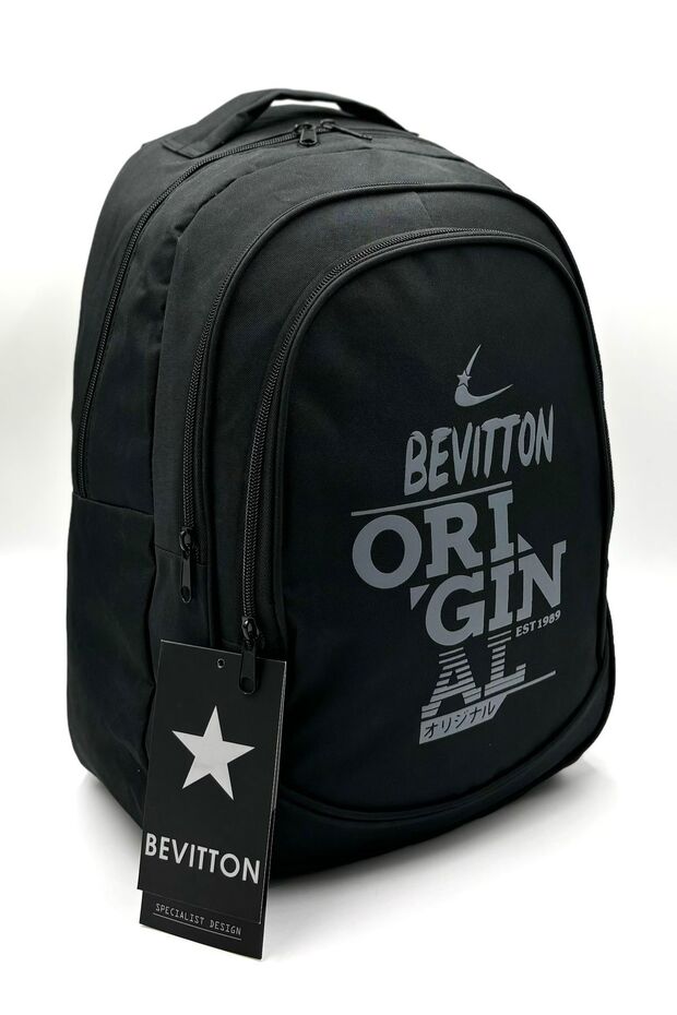 Luxury Unisex Black Backpack Sport - 1